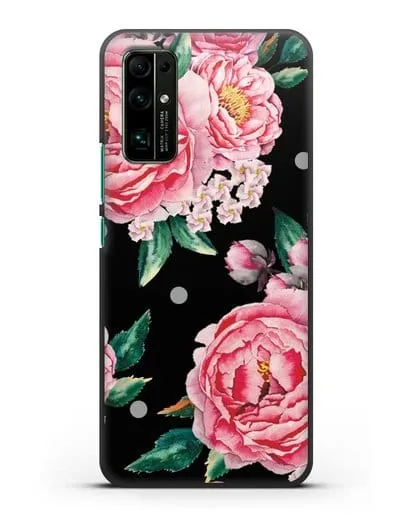 Чехол Пионы махровые силиконовый для Honor 30