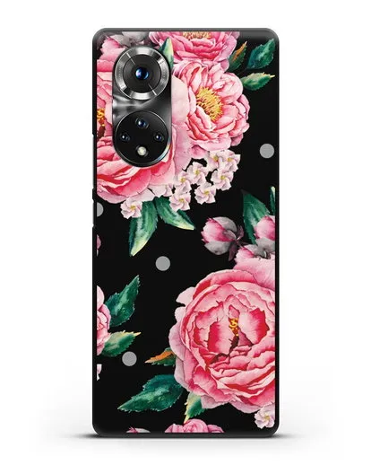 Чехол Пионы махровые силиконовый для Honor 50
