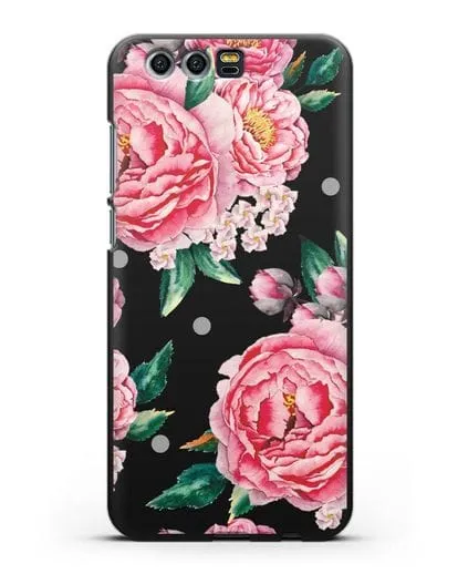 Чехол Пионы махровые силиконовый для Honor 9