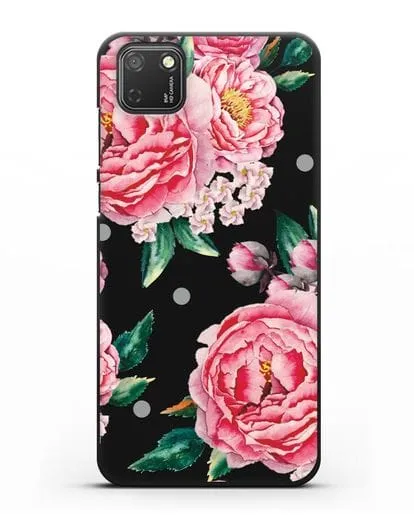 Чехол Пионы махровые силиконовый для Honor 9S