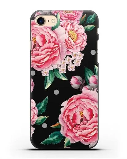 Чехол Пионы махровые силиконовый для iPhone 7