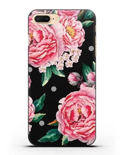 Чехол Пионы махровые силиконовый для iPhone 7 Plus