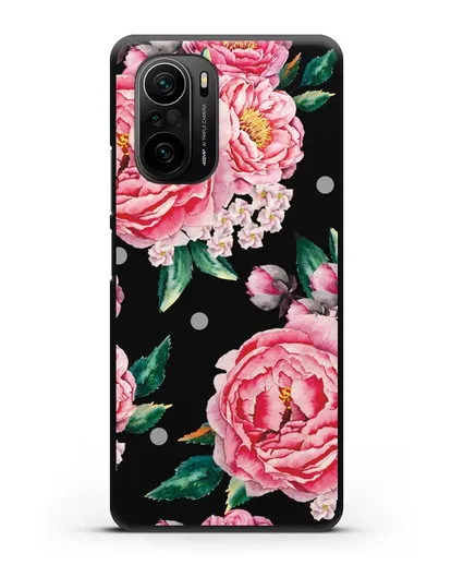 Чехол Пионы махровые силиконовый для Xiaomi Poco F3