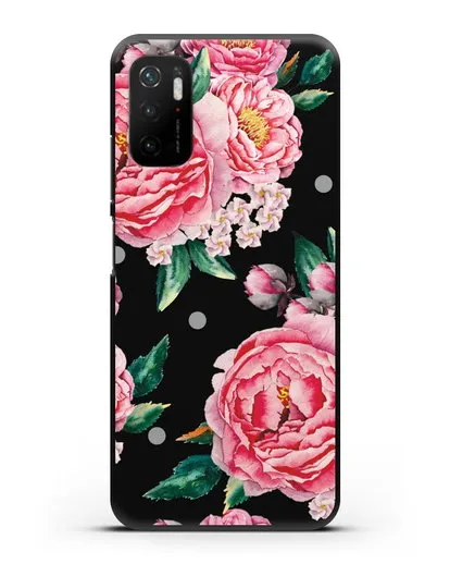 Чехол Пионы махровые силиконовый для Xiaomi Poco M3 Pro