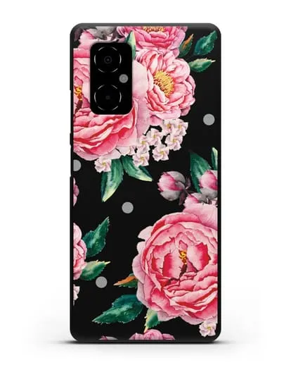Чехол Пионы махровые силиконовый для Xiaomi Poco M4 5G