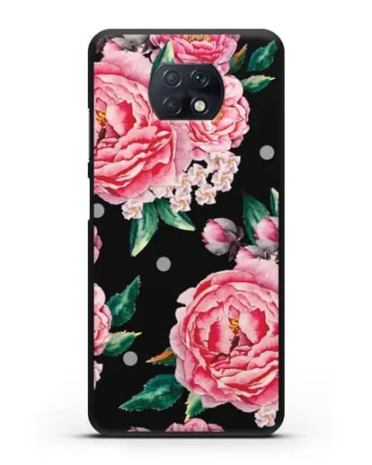 Чехол Пионы махровые силиконовый для Xiaomi Redmi Note 9T