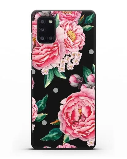Чехол Пионы махровые силиконовый для Samsung Galaxy A31 [SM-A315F]