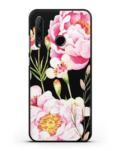 Чехол Пион Сара Бернар силиконовый для Honor 20e