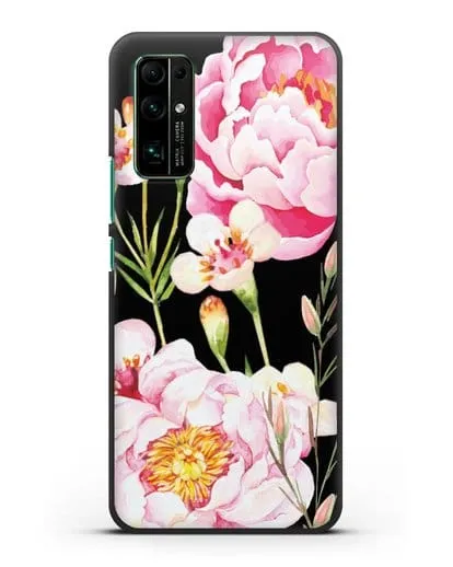 Чехол Пион Сара Бернар силиконовый для Honor 30