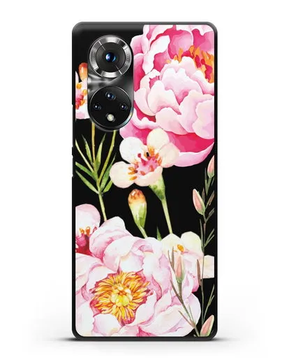 Чехол Пион Сара Бернар силиконовый для Honor 50