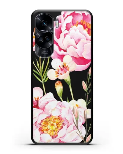 Чехол Пион Сара Бернар силиконовый для Honor 90 Lite