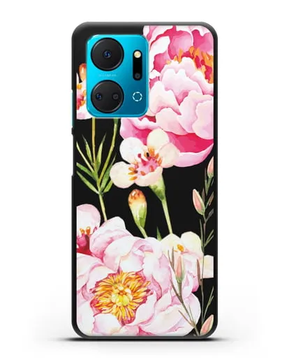 Чехол Пион Сара Бернар силиконовый для Honor X7a Plus