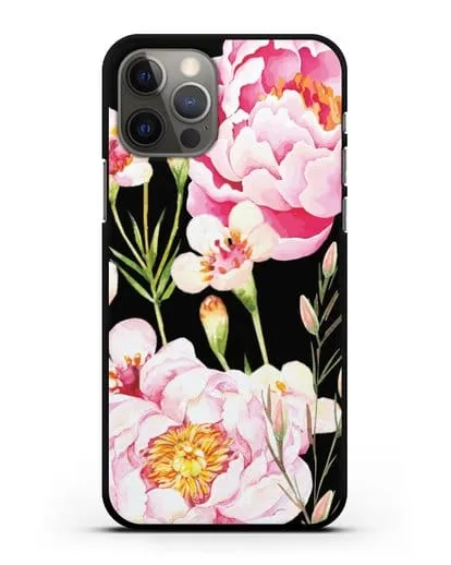 Чехол Пион Сара Бернар силиконовый для iPhone 12 Pro