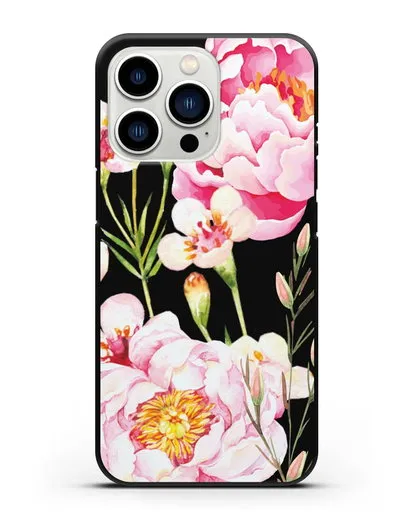 Чехол Пион Сара Бернар силиконовый для iPhone 13 Pro