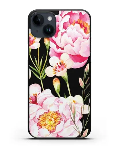 Чехол Пион Сара Бернар силиконовый для iPhone 14 Plus