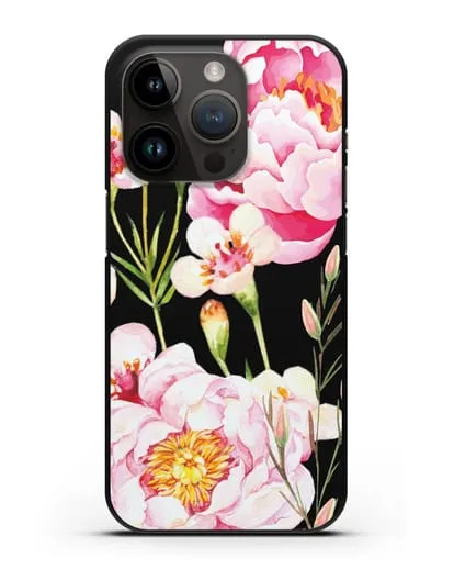 Чехол Пион Сара Бернар силиконовый для iPhone 14 Pro