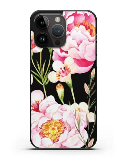 Чехол Пион Сара Бернар силиконовый для iPhone 14 Pro Max