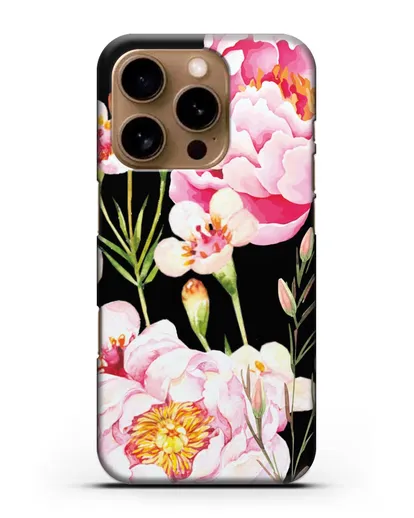 Чехол Пион Сара Бернар силиконовый для iPhone 16 Pro