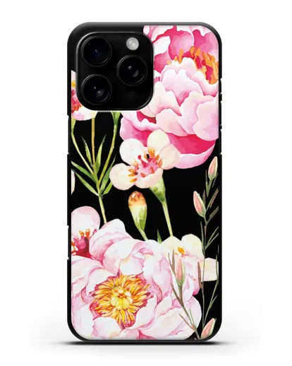 Чехол Пион Сара Бернар силиконовый для iPhone 16 Pro Max