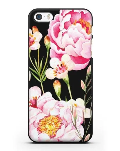 Чехол Пион Сара Бернар силиконовый для iPhone 5/5s/SE