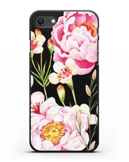 Чехол Пион Сара Бернар силиконовый для iPhone SE 2020