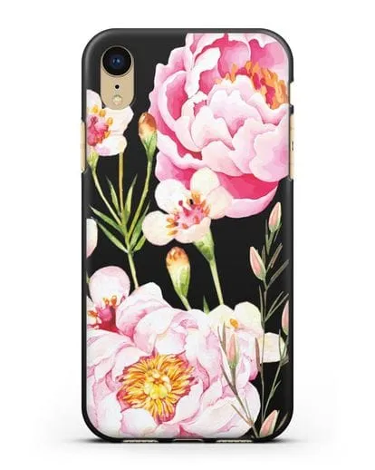 Чехол Пион Сара Бернар силиконовый для iPhone XR