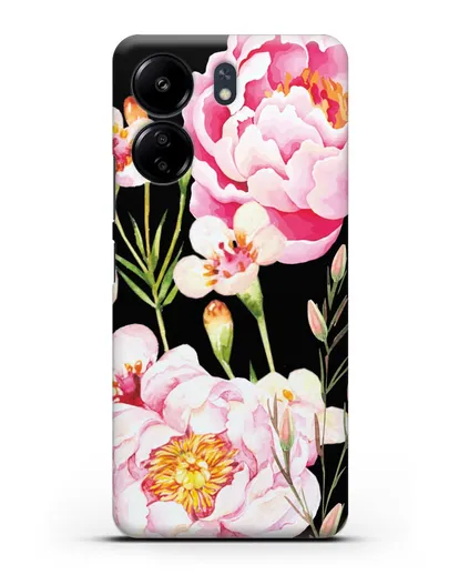 Чехол Пион Сара Бернар силиконовый для Xiaomi Poco C65