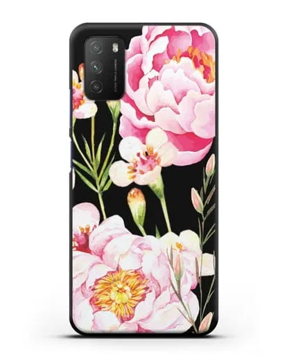 Чехол Пион Сара Бернар силиконовый для Xiaomi Poco M3