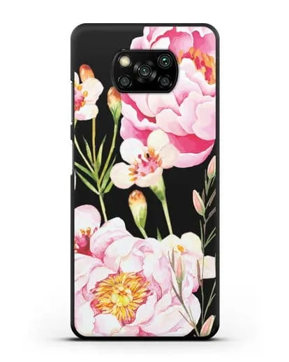 Чехол Пион Сара Бернар силиконовый для Xiaomi Poco X3