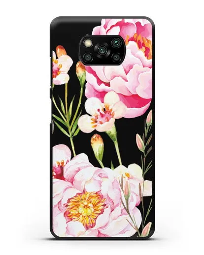 Чехол Пион Сара Бернар силиконовый для Xiaomi Poco X3 Pro