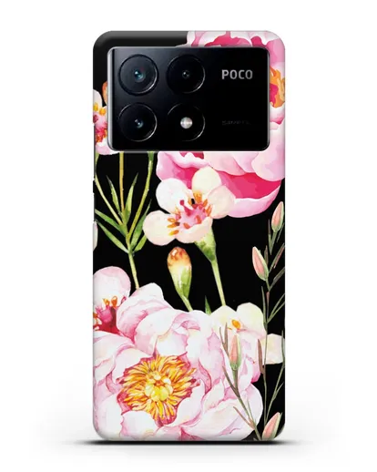 Чехол Пион Сара Бернар силиконовый для Xiaomi Poco X6 Pro