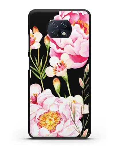 Чехол Пион Сара Бернар силиконовый для Xiaomi Redmi Note 9T