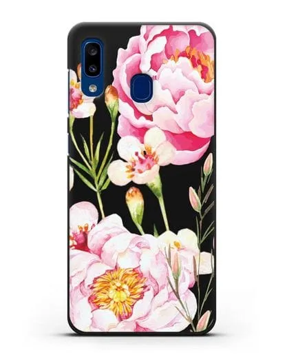 Чехол Пион Сара Бернар силиконовый для Samsung Galaxy A20 [SM-A205FN]