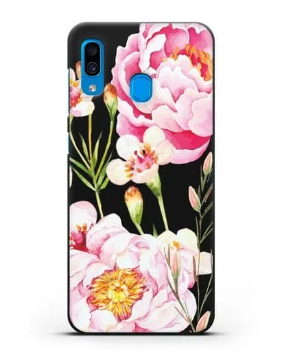 Чехол Пион Сара Бернар силиконовый для Samsung Galaxy A30 [SM-A305FN]