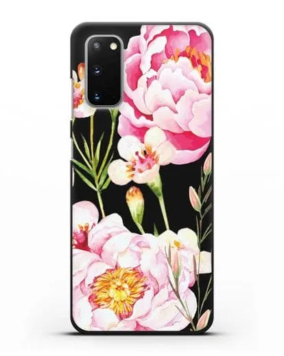 Чехол Пион Сара Бернар силиконовый для Samsung Galaxy S20 [SM-G980F]