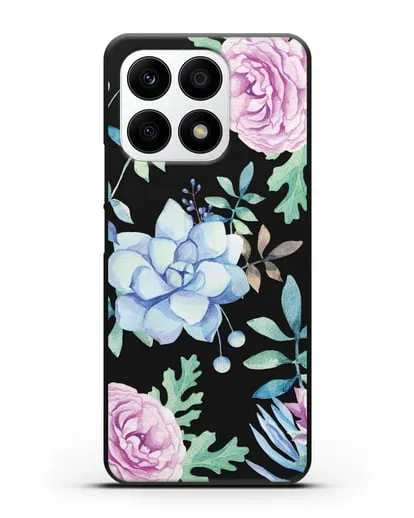 Чехол Суккуленты силиконовый для Honor X8a