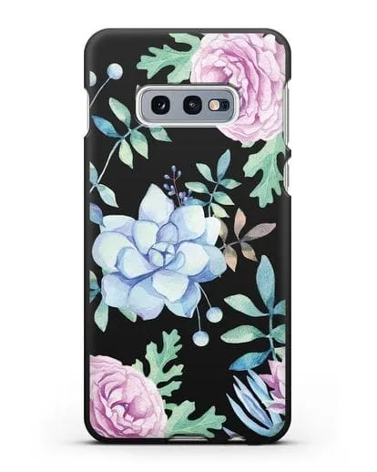 Чехол Суккуленты силиконовый для Samsung Galaxy S10e [SM-G970F]