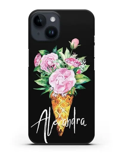 Чехол Букет роз силиконовый для iPhone 14