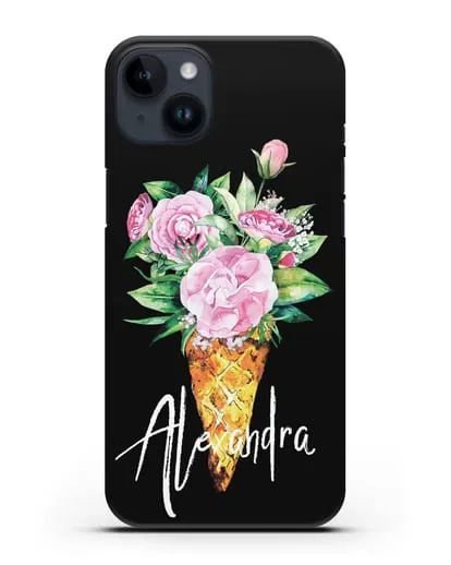 Чехол Букет роз силиконовый для iPhone 14 Plus