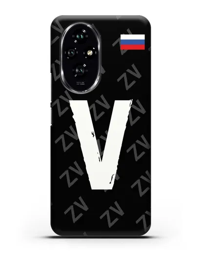 Чехол с буквой V силиконовый для Honor 200