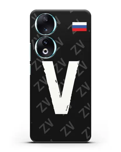 Чехол с буквой V силиконовый для Honor 90