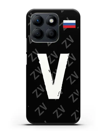 Чехол с буквой V силиконовый для Honor X8b