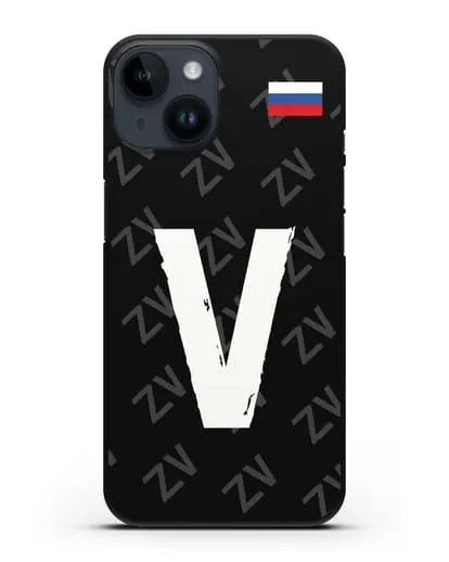 Чехол с буквой V силиконовый для iPhone 14