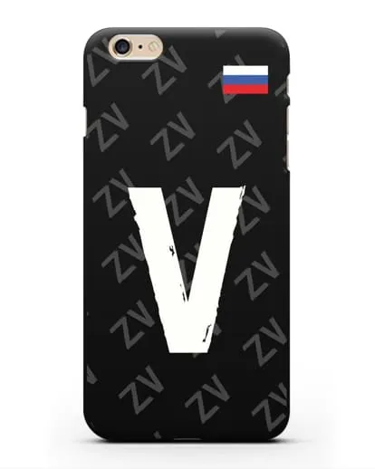 Чехол с буквой V силиконовый для iPhone 6s Plus
