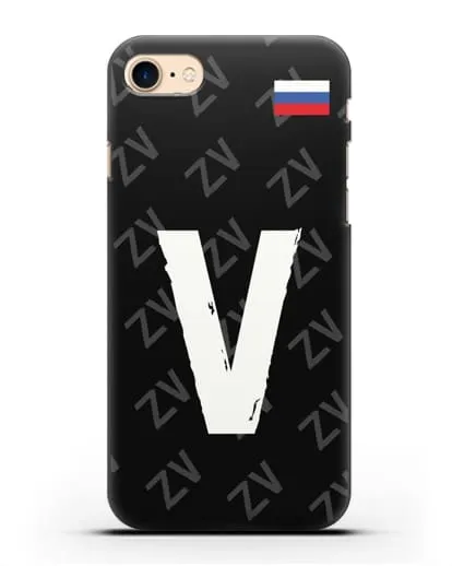 Чехол с буквой V силиконовый для iPhone 7