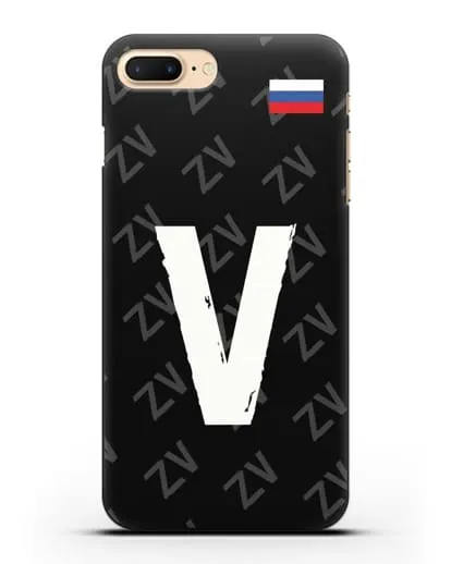 Чехол с буквой V силиконовый для iPhone 7 Plus