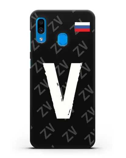 Чехол с буквой V силиконовый для Samsung Galaxy A30 [SM-A305FN]
