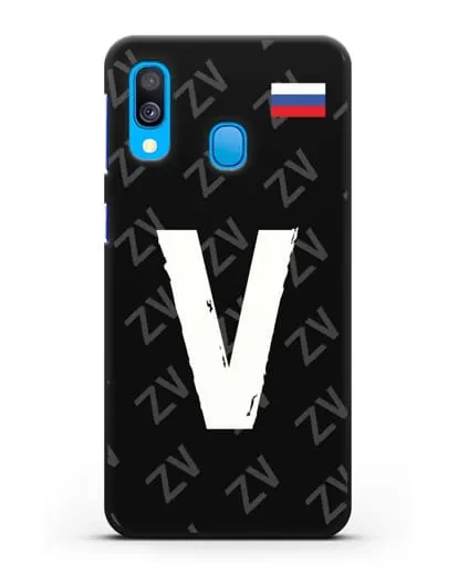 Чехол с буквой V силиконовый для Samsung Galaxy A40 [SM-A405F]