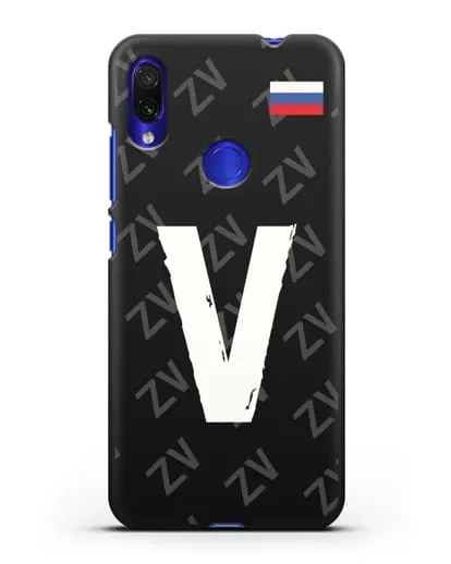 Чехол с буквой V силиконовый для Xiaomi Redmi Note 7