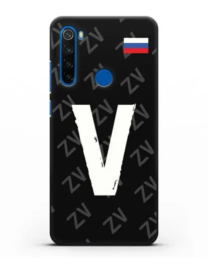 Чехол с буквой V силиконовый для Xiaomi Redmi Note 8